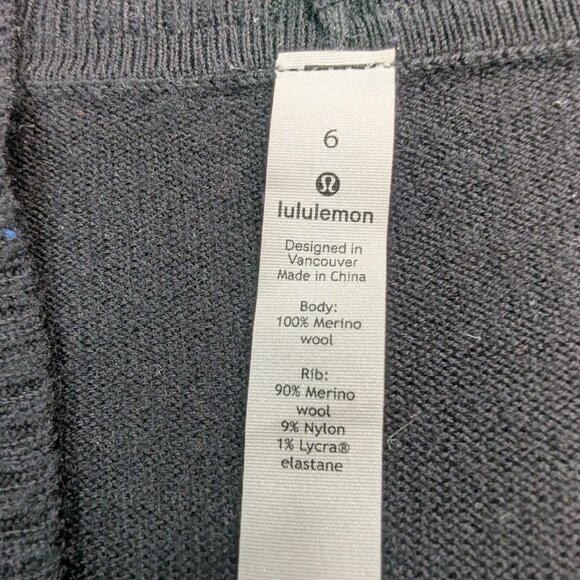 Lululemon Sit In Lotus Wrap II Style Number: W4ANWS Black Size 6 - Picture 12 of 14